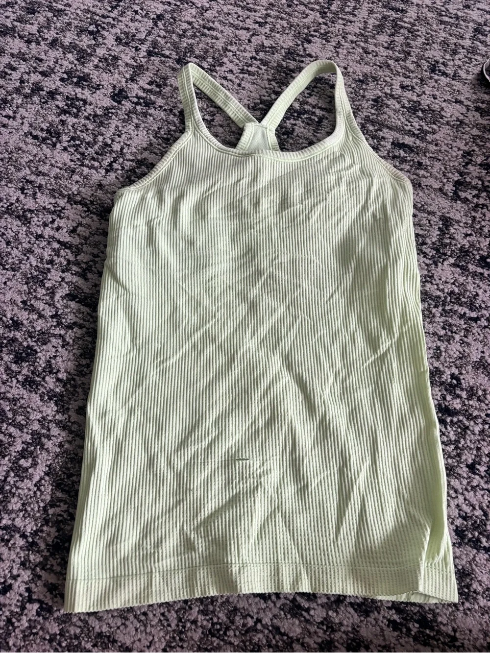 Lululemon Ribbed Racerback Tank Top - Pale Green